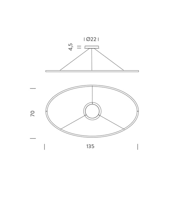 Ellisse Pendant Light