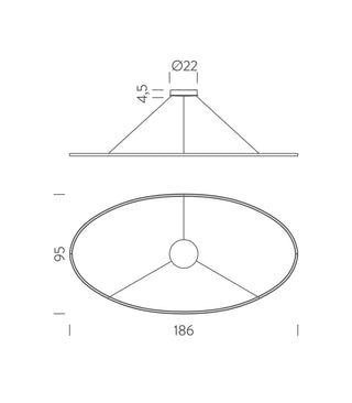 Ellisse Pendant Light
