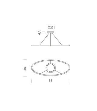 Ellisse Pendant Light