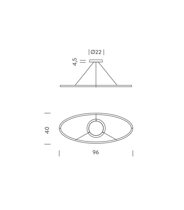 Ellisse Pendant Light