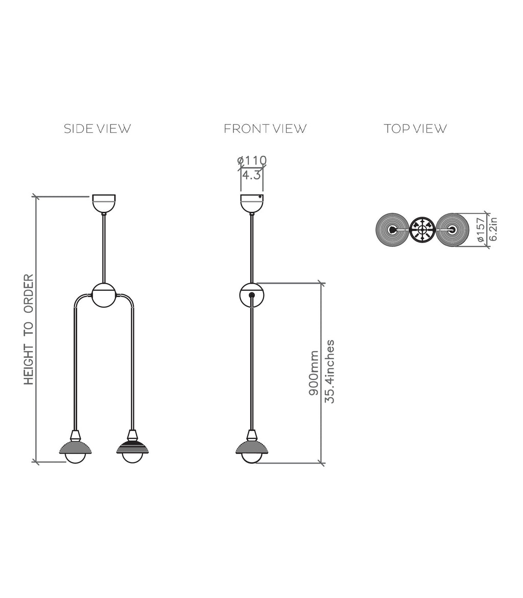 Long / Antique Brass - Additional Image