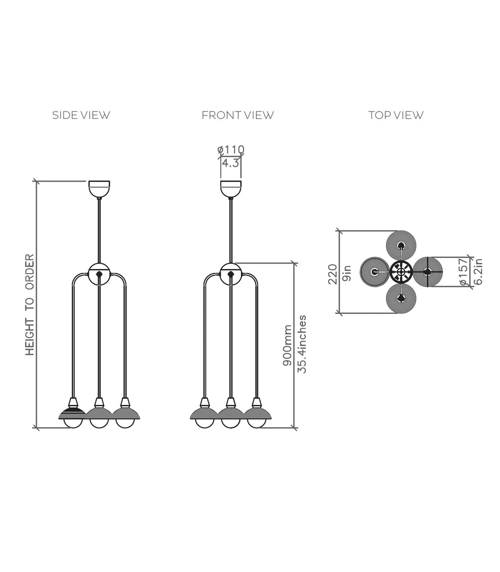 Long / Antique Brass - Additional Image