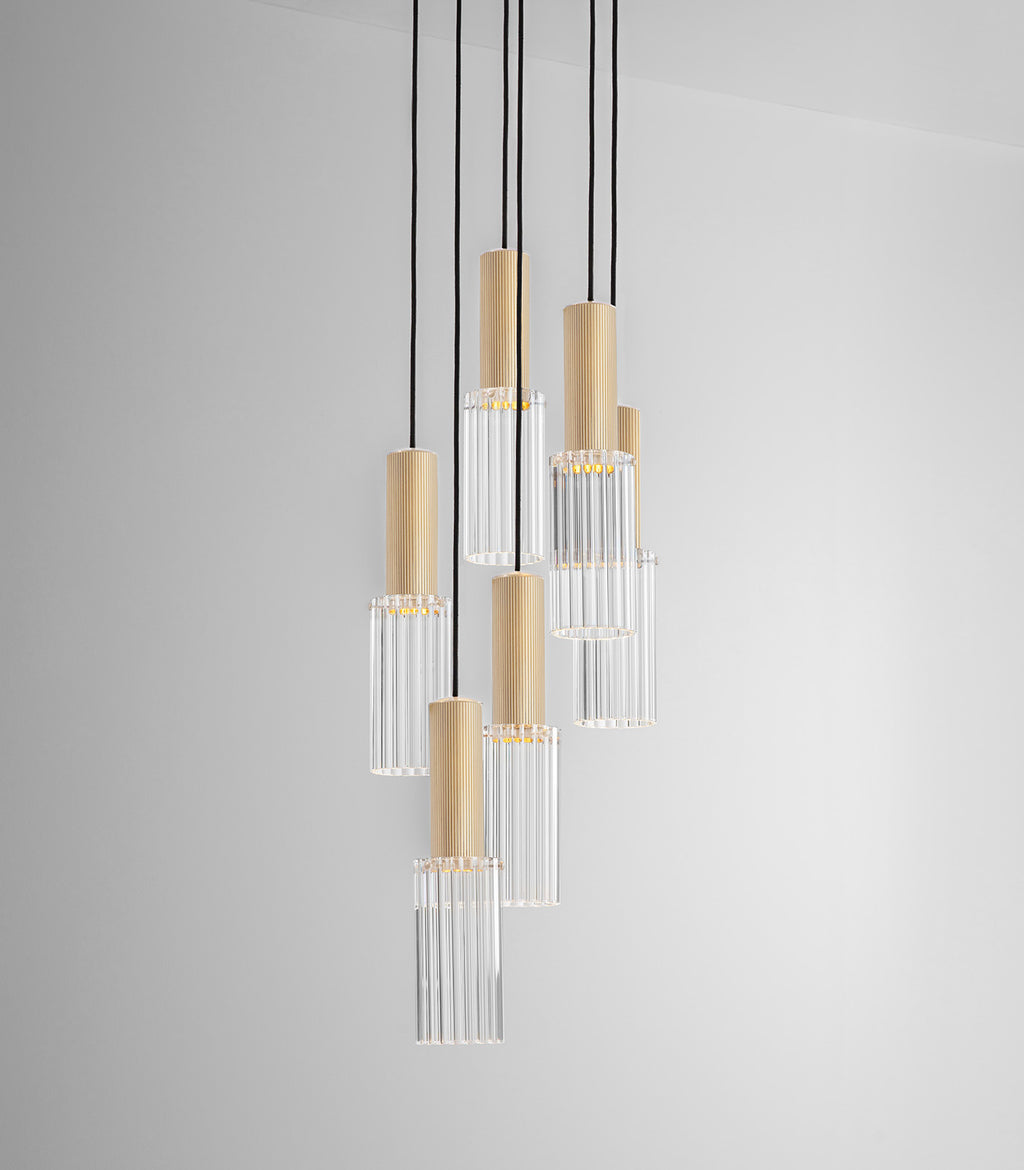 Flume Large 6lt Pendant Light