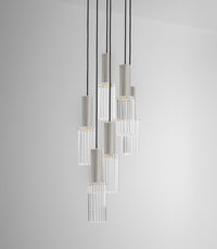 Flume Large 6lt Pendant Light