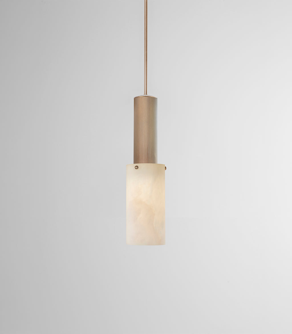 Flume Large Alabaster Pendant Light