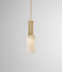 Flume Large Alabaster Pendant Light
