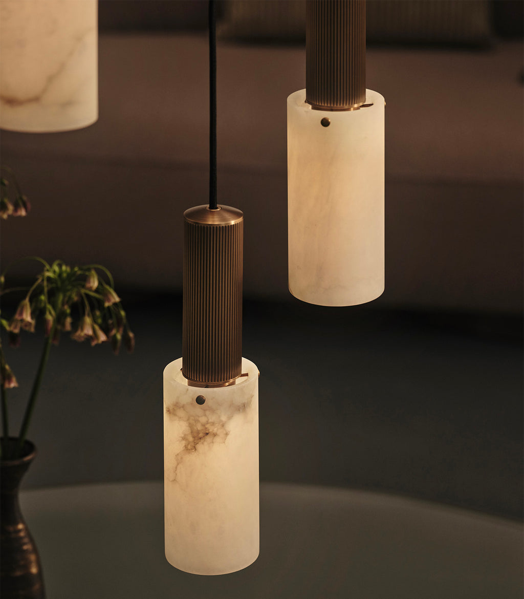 Flume Large Alabaster Pendant Light