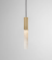 Flume Alabaster Pendant Light