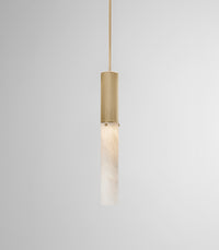 Flume Alabaster Pendant Light