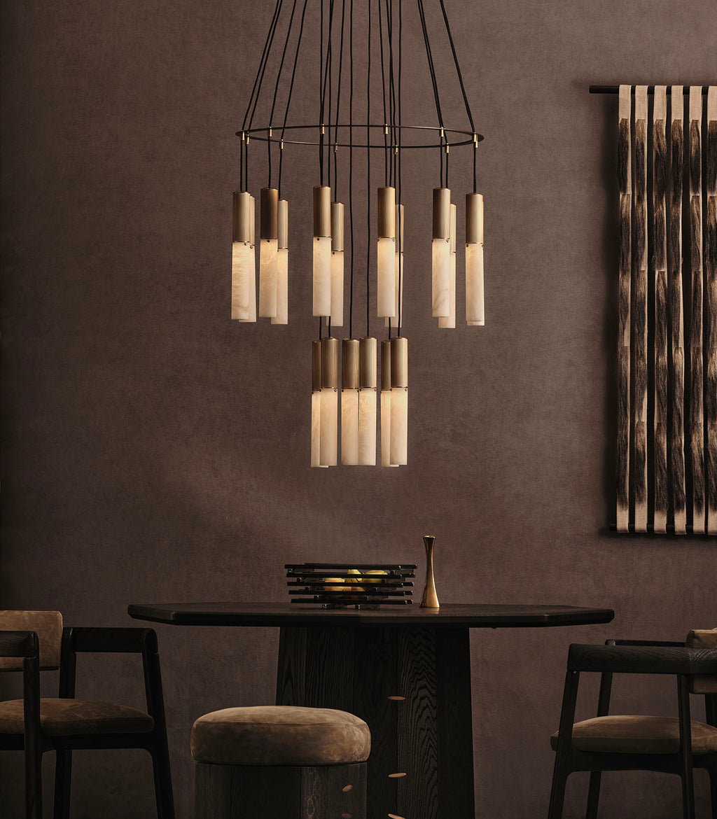 Flume Alabaster Pendant Light