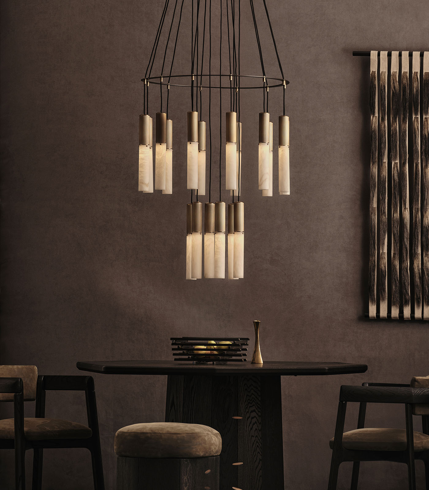 Flume Alabaster Pendant Light