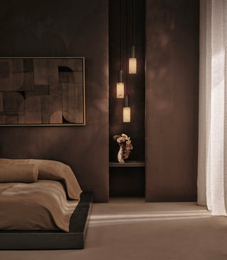 Flume Large Alabaster 3lt Pendant Light