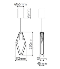 Fragments Long Pendant Light