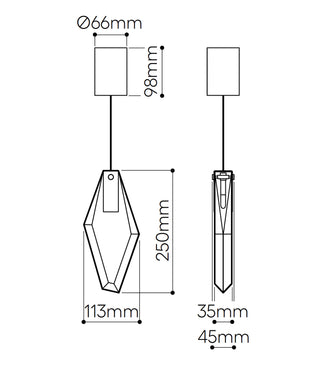 Fragments Long Pendant Light
