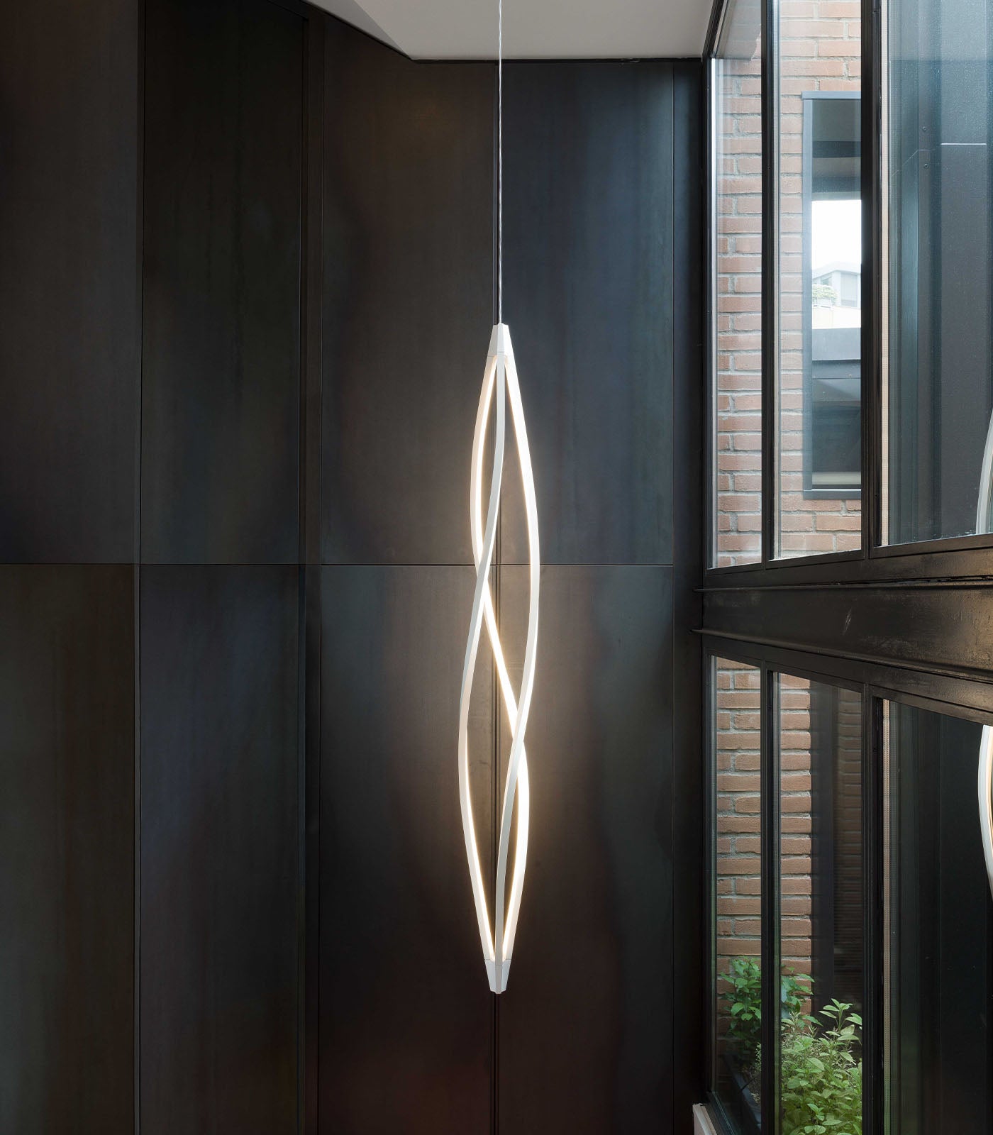 In The Wind Vertical Pendant Light