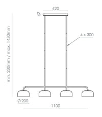 Ipon Linear Pendant Light