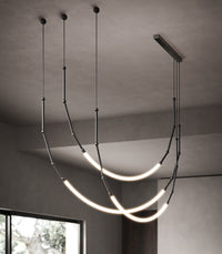 Leda 3lt Curve Pendant Light