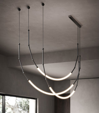 Leda 3lt Curve Pendant Light