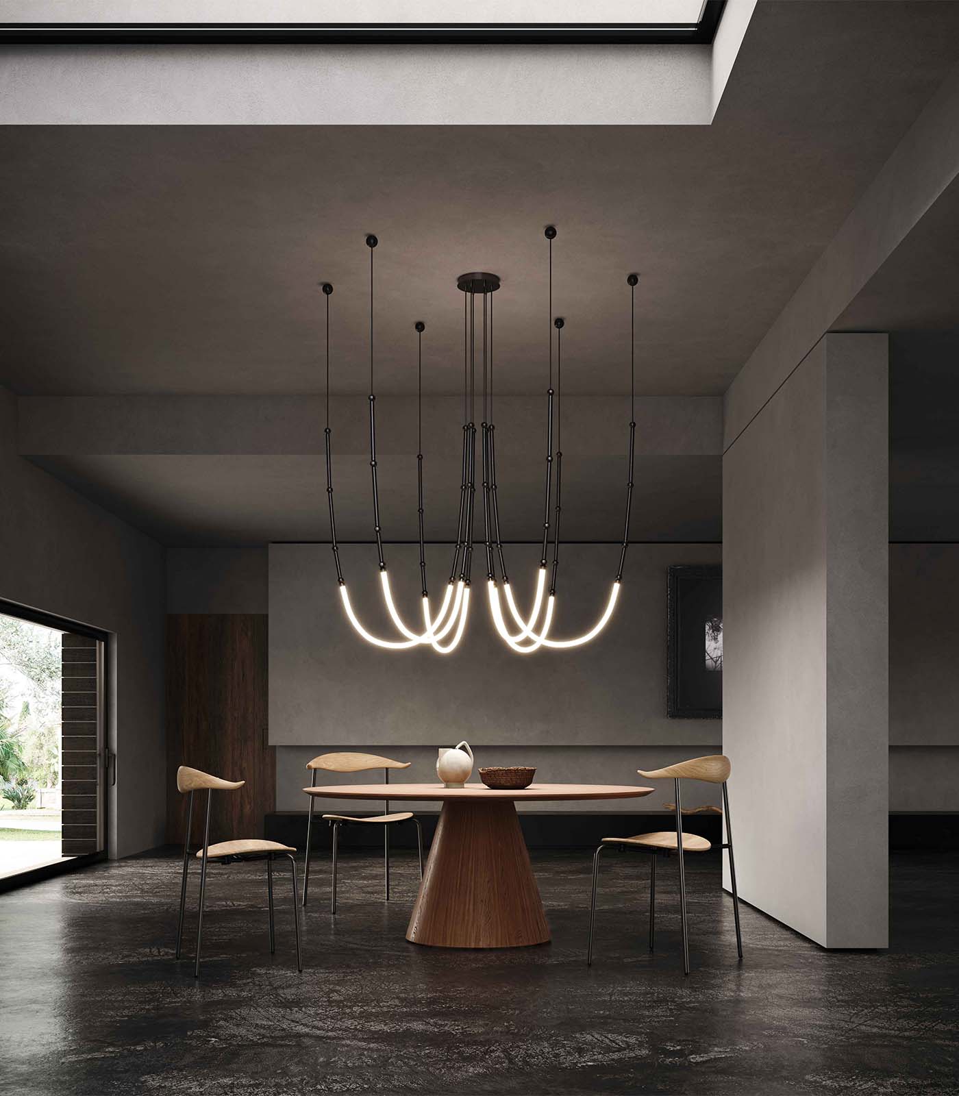 Leda 6lt Pendant Light