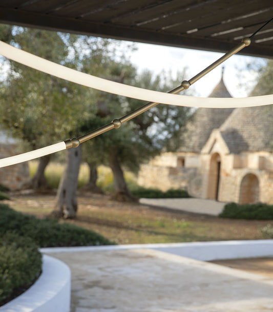 Leda Outdoor Curve Pendant Light