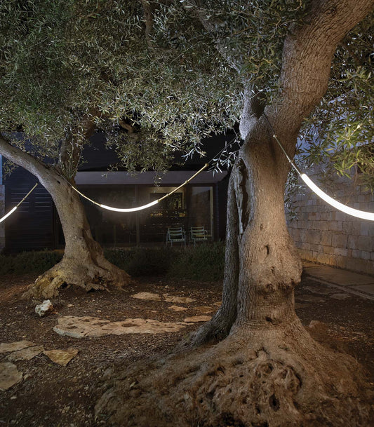 Leda Outdoor Curve Pendant Light