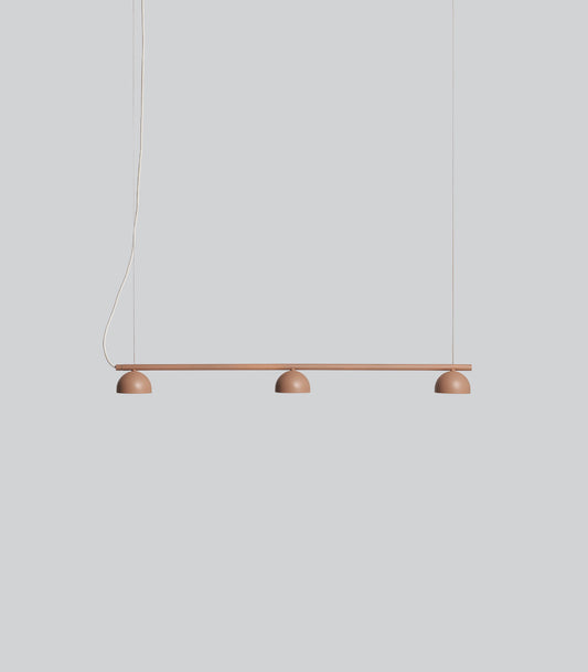 Blush Rail 3lt Pendant Light