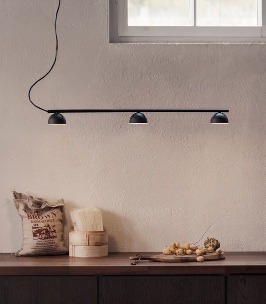 Blush Rail 3lt Pendant Light