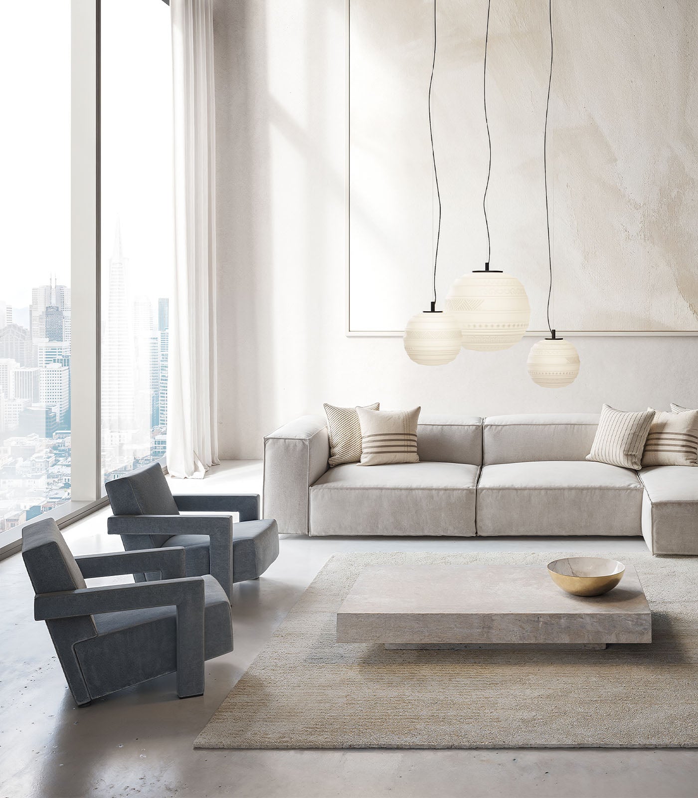 Braille Pendant Light