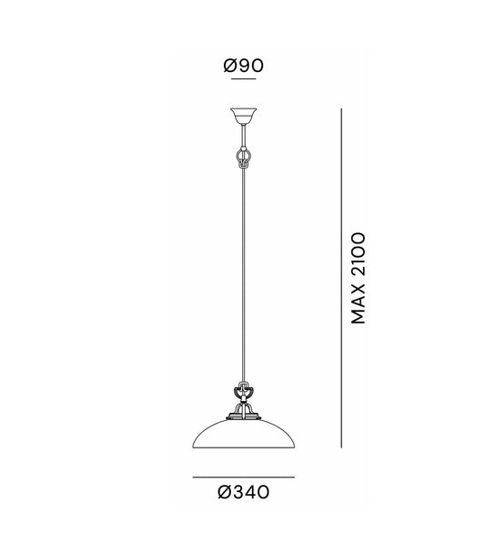 Country Curve Pendant Light