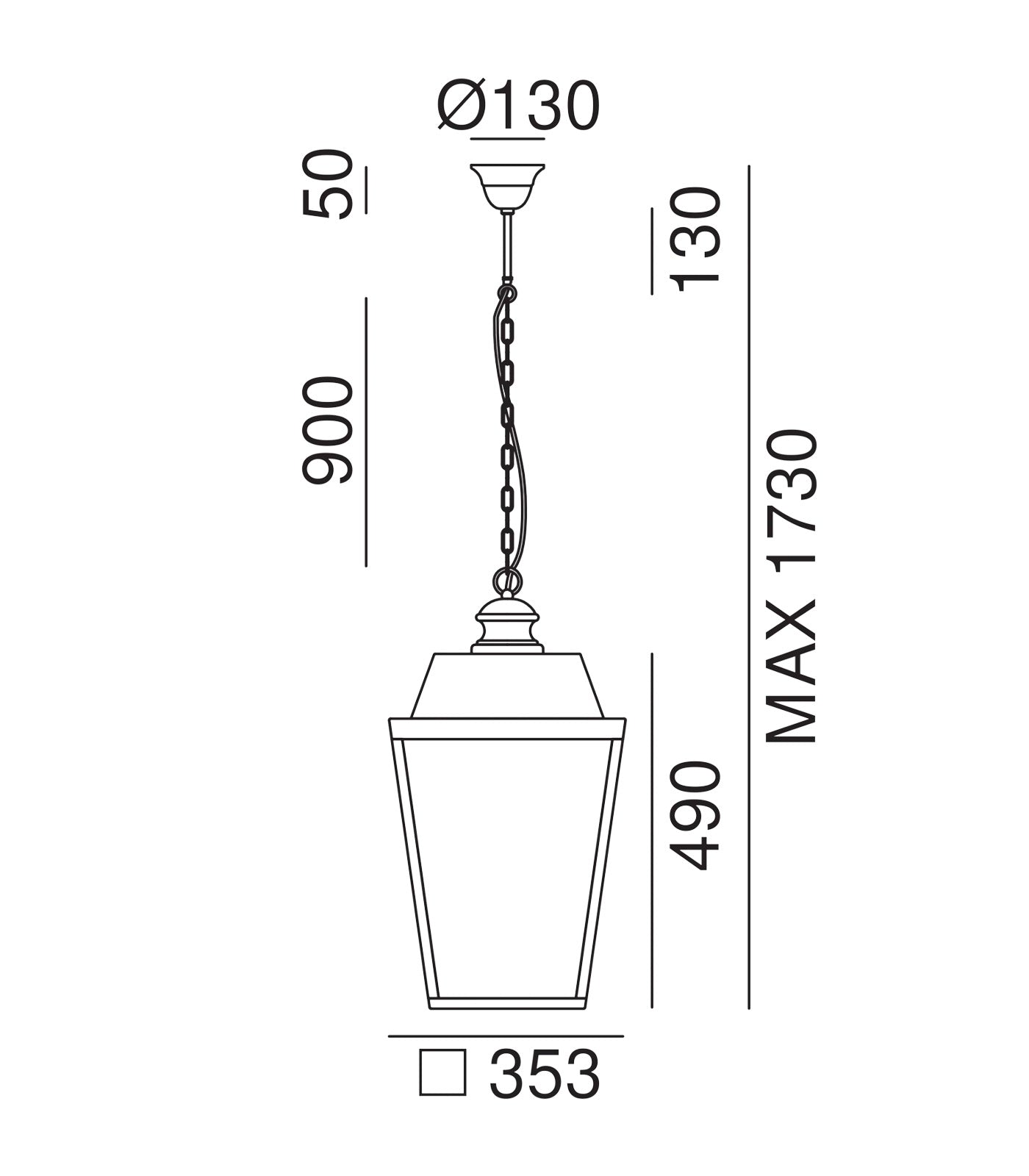 Quadro Pendant Light