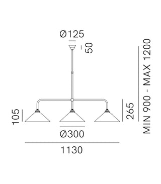 Tabia 3lt Pendant Light