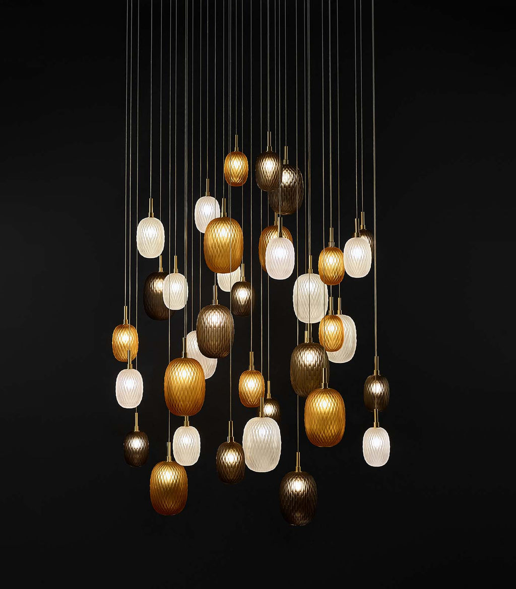 Metamorphosis Gold Pendant Light