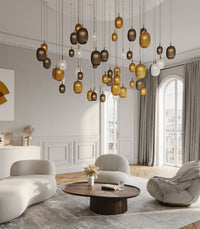 Metamorphosis Gold Pendant Light
