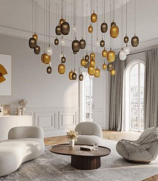 Metamorphosis Gold Pendant Light