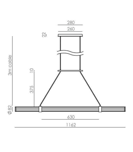 Niro Linear Pendant Light