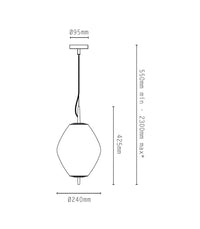Antique Brass / Wire Suspension - Additional Image