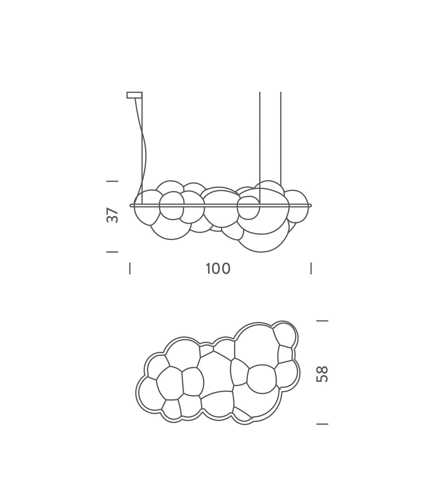 Nuvola Pendant Light