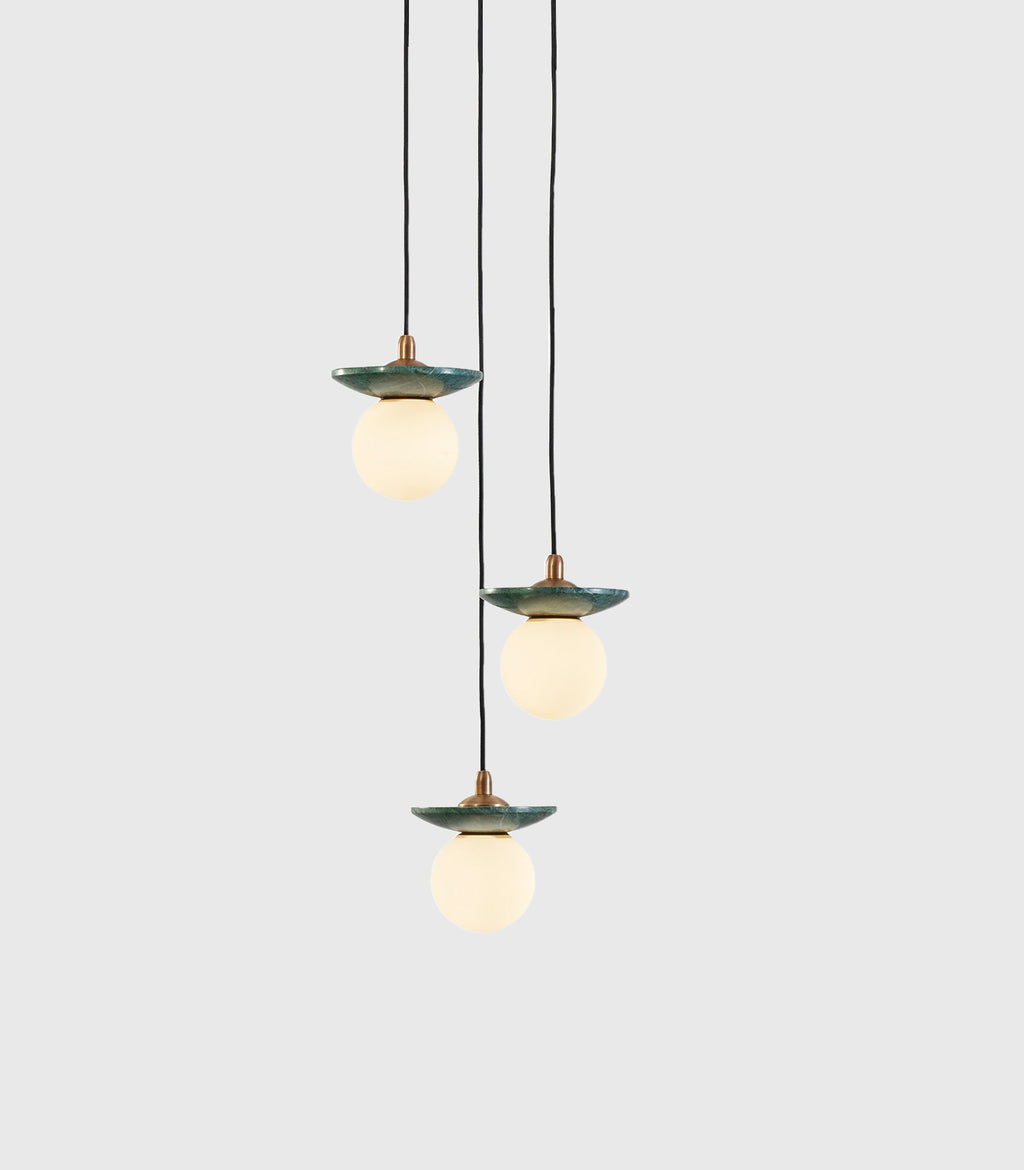 Orbit Stone 3lt Pendant Light