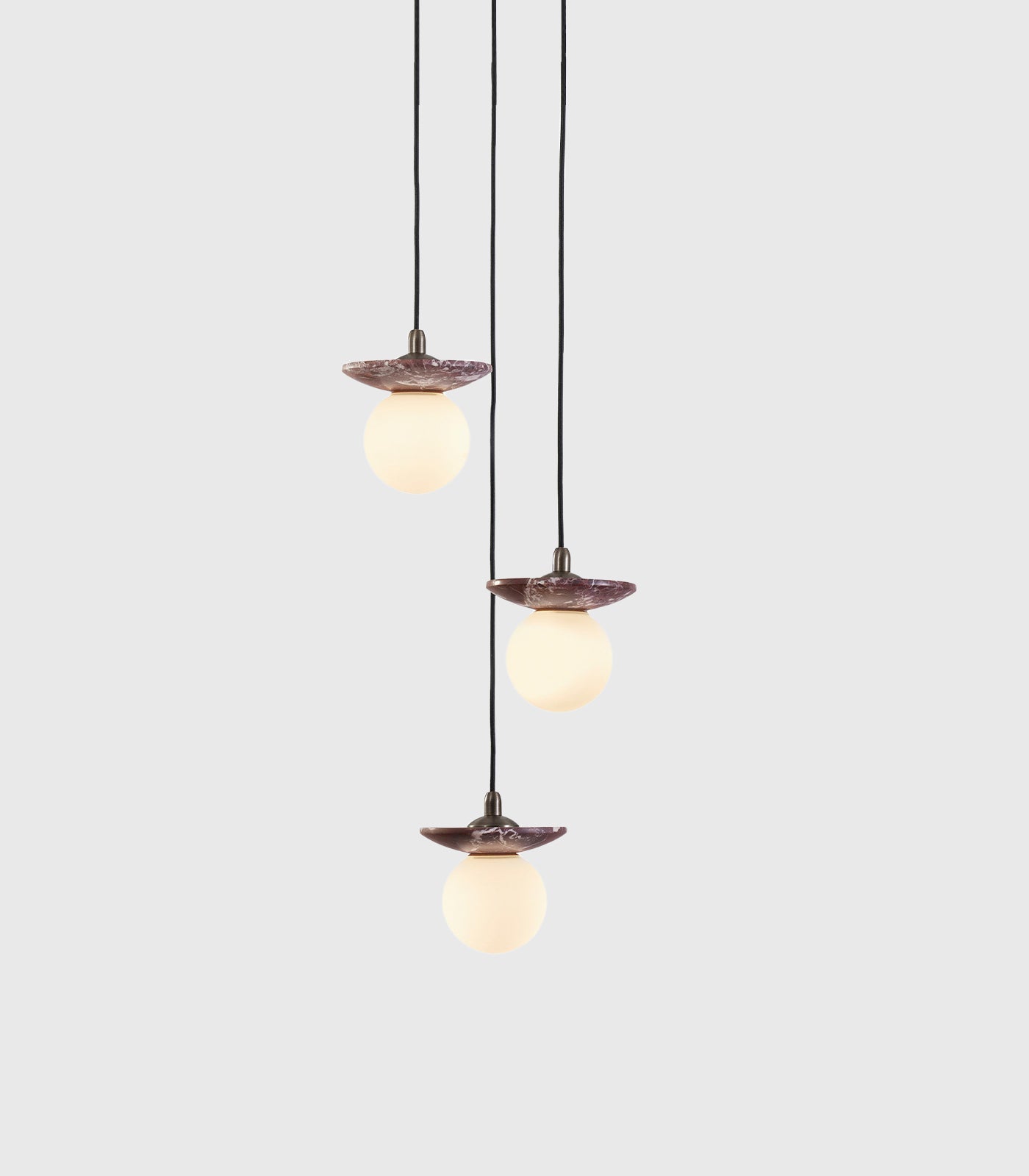Orbit Stone 3lt Pendant Light