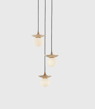 Orbit Stone 3lt Pendant Light