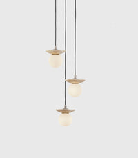 Orbit Stone 3lt Pendant Light