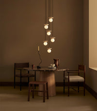 Orbit Stone 6lt Pendant Light