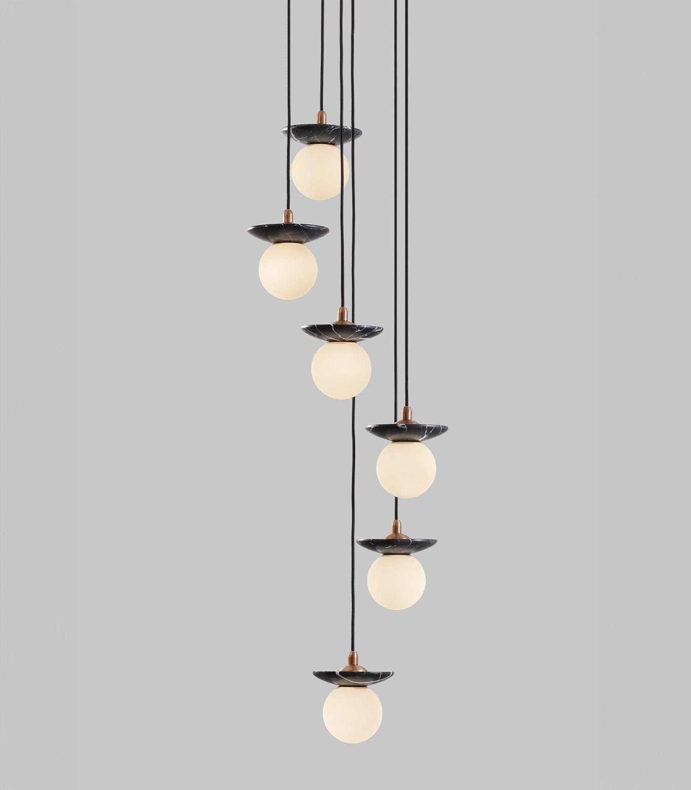 Orbit Stone 6lt Pendant Light