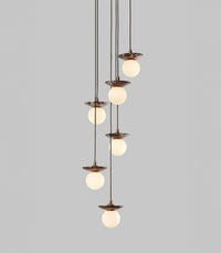 Orbit Stone 6lt Pendant Light