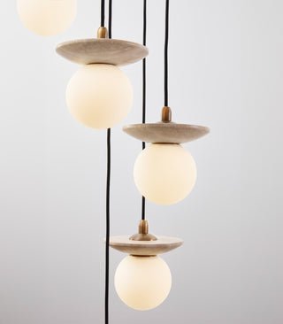 Orbit Stone 6lt Pendant Light