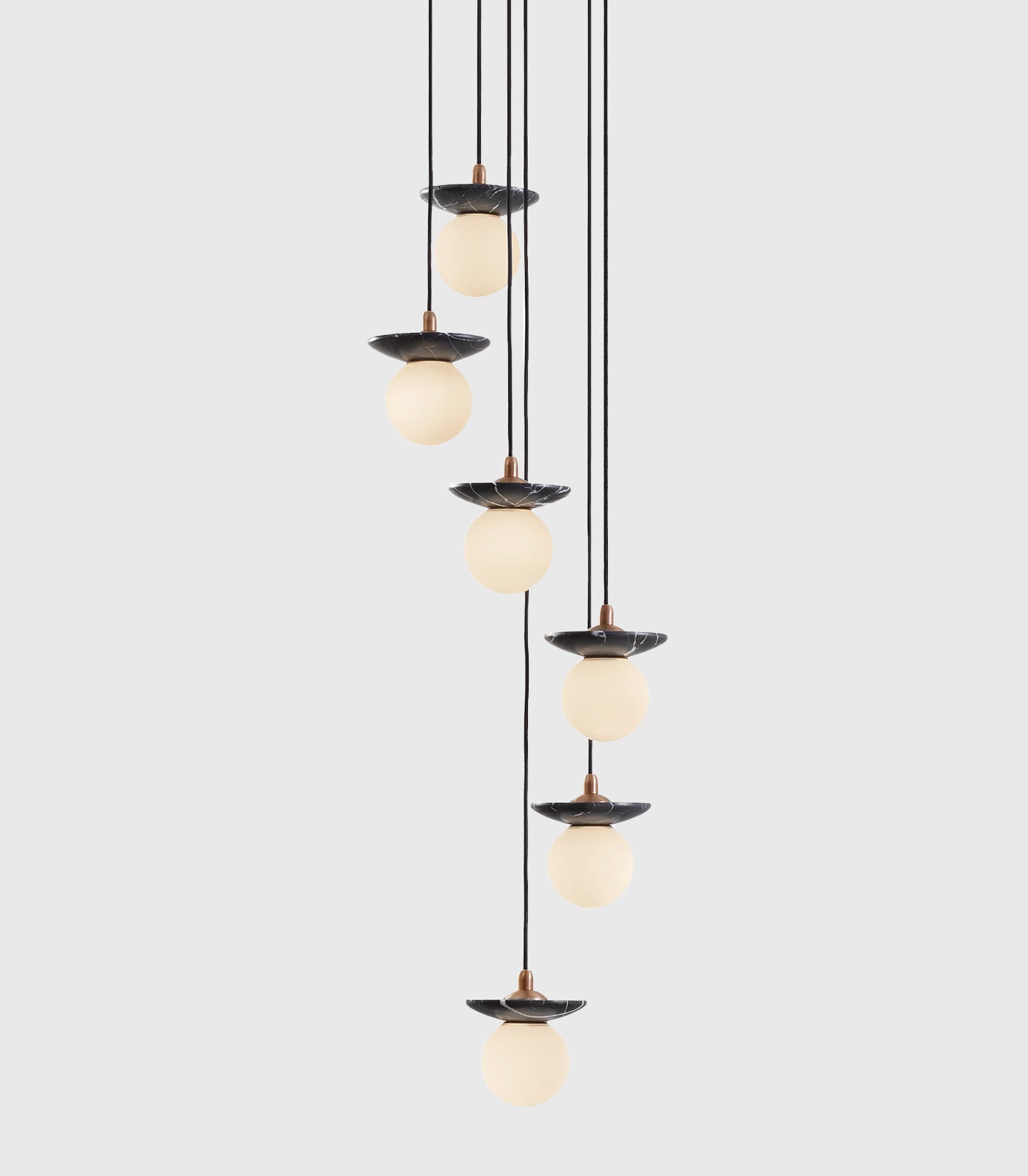 Orbit Stone 6lt Pendant Light