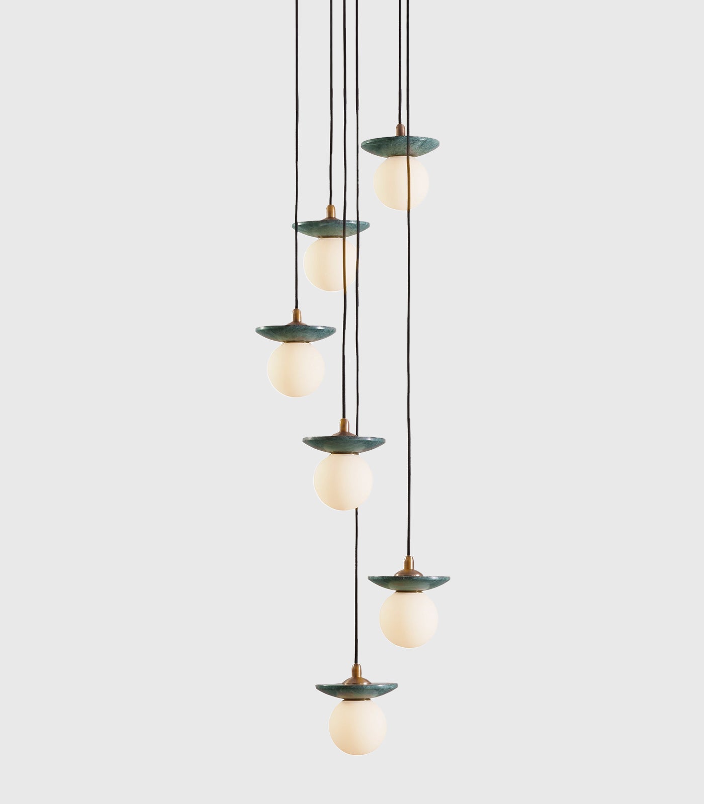 Orbit Stone 6lt Pendant Light
