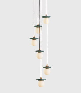 Orbit Stone 6lt Pendant Light
