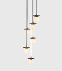 Orbit Stone 6lt Pendant Light