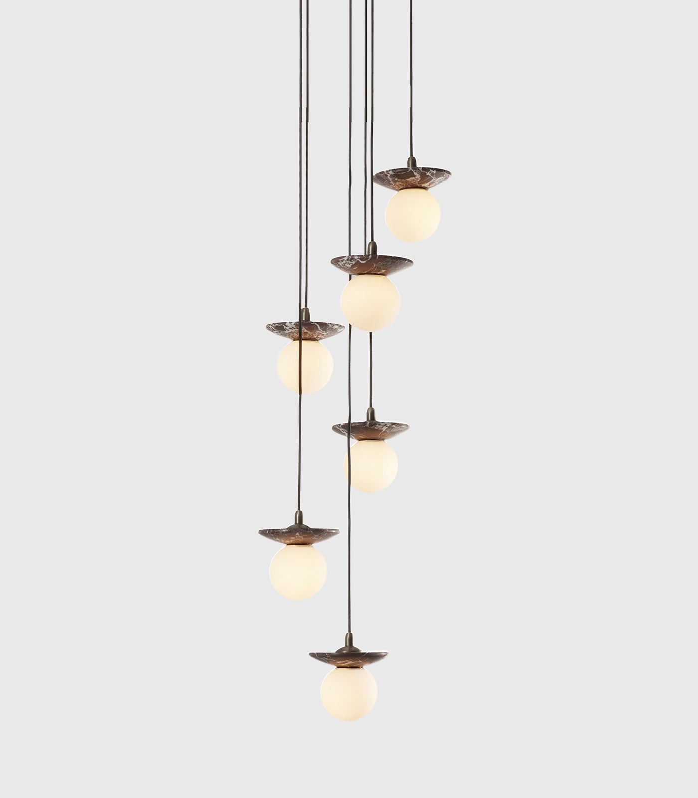Orbit Stone 6lt Pendant Light